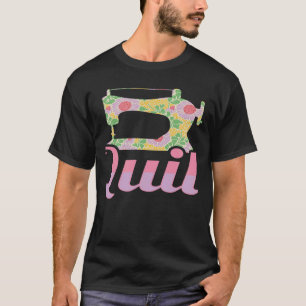 Quilting Quilter Sewing Machine Pattern Great Day T-Shirt