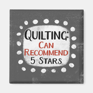 Quilting Review 5 Stars Refrigerator Magnet