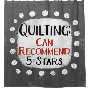 Quilting Review 5 Stars Shower Curtain
