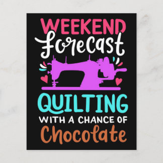 Quilting Sewing Chocolate -Chocolate Lover Gift Flyer