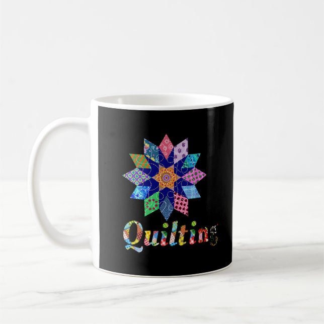 Quilting Sewing Quilt For Sewer Quilter Coffee Mug (Left)