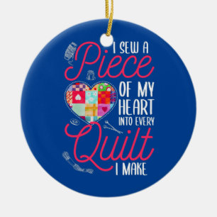 Quilting Supplies Quilting Fabric Rulers Ceramic Ornament