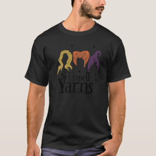Quilting Witch I Smell Yarns Halloween Yarning Co T-Shirt