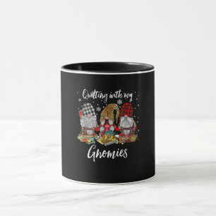 Quilting With My Gnomies Christmas Gnomes Holiday Mug