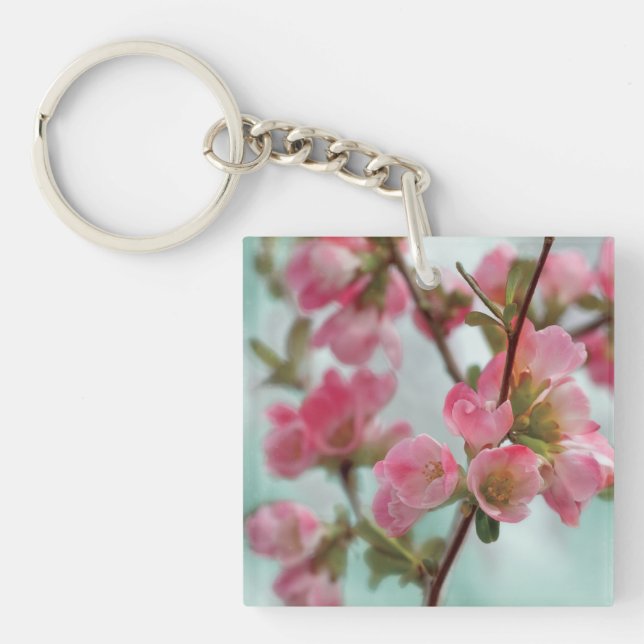 Quince Blossoms Key Ring (Front)