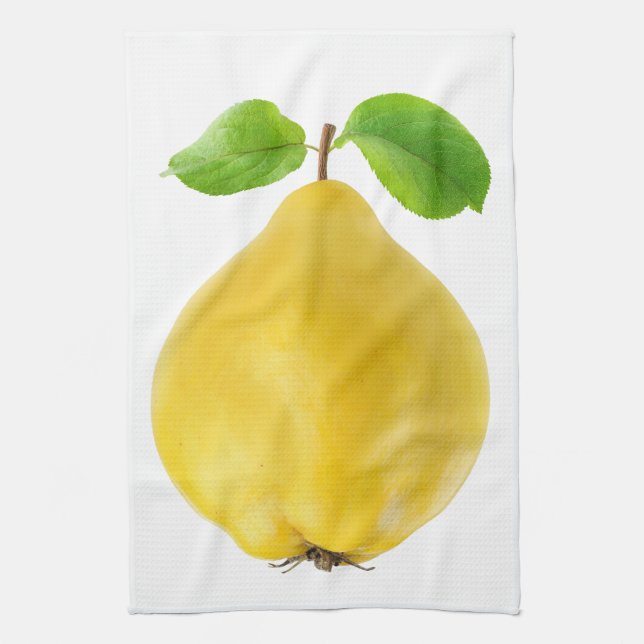Quince fruit tea towel (Vertical)