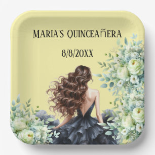 Quinceañera, 15th birthday celebration paper plate
