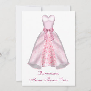 Quinceanera 15th Birthday Reception Invitation