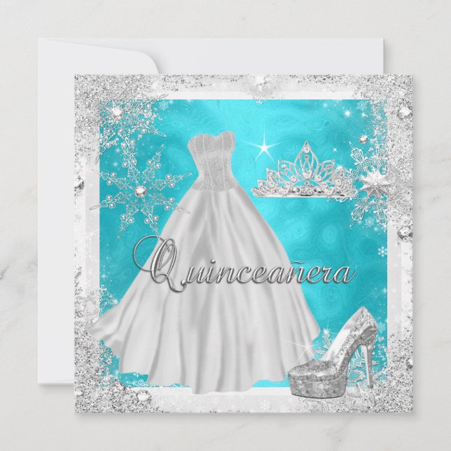 Quinceanera 15th Elite Elegant Birthday Party Invitation (Front)