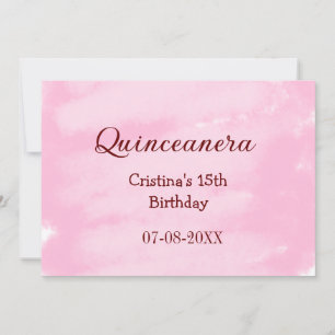 Quinceanera anos 15th birthday add name texture ye holiday card