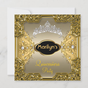 Quinceañera Birthday Party 15th Invitation