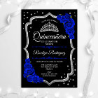 Quinceanera - Black Silver Royal Blue