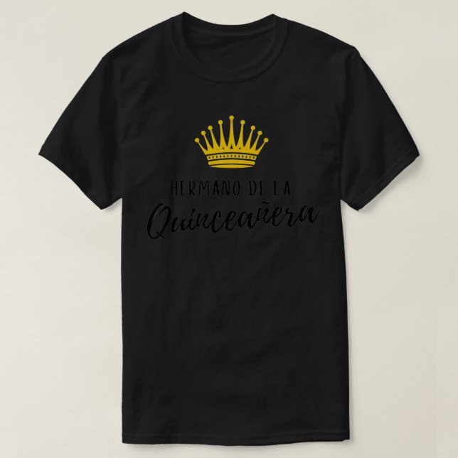 Quinceanera Brother Hermano Quince Birthday 15 Fif T-Shirt (Design Front)