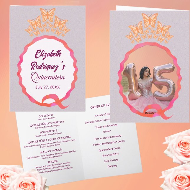 Quinceanera Butterflies Tiara Crown Squiggle Program (Creator Uploaded)