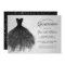 Quinceanera Chic Black Dress Silver Glam Party