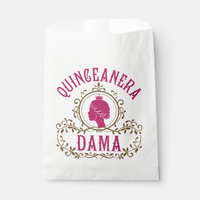 Quinceanera Dama Favour Bag (Front)