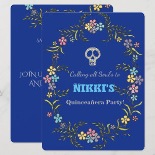 QUINCEANERA DAY OF THE DEAD INVITATION
