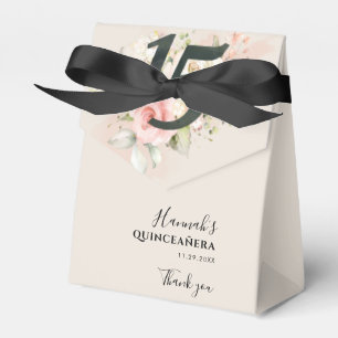 Quinceanera Floral 15th Birthday Party Favour Box
