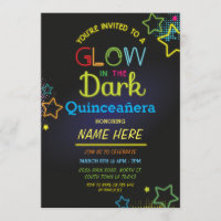 Quinceanera Glow In The Dark Birthday Neon Party