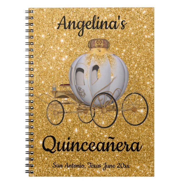 Quinceanera Guest Book Fairy Tale Princess (Front)