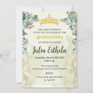 Quinceanera invitation