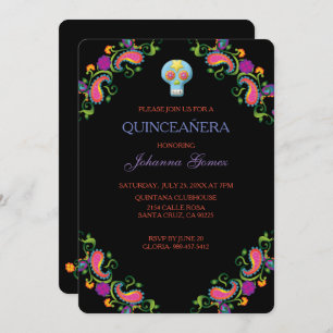QUINCEAÑERA INVITATION DIA DE LOS MUERTOS