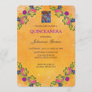 QUINCEAÑERA INVITATION DIA DE LOS MUERTOS