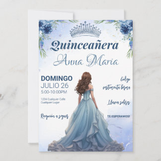 Quinceañera Invitation for mis quince años