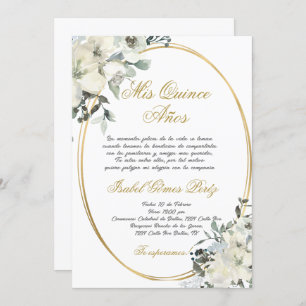 Quinceanera invitation in Spanish