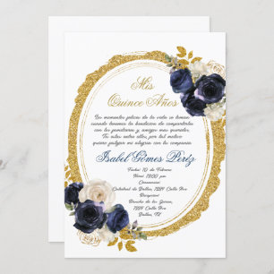 Quinceanera invitation in Spanish