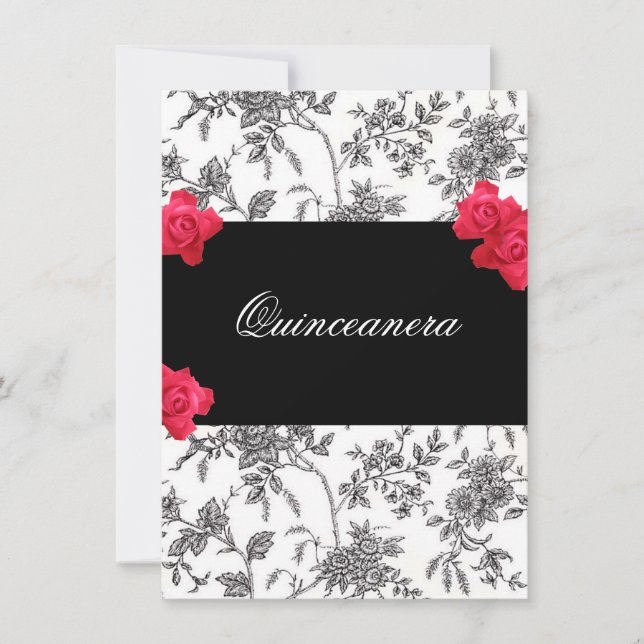 Quinceanera Invitation / Sweet Fifteen (Front)