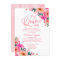 Quinceanera Invitations Hot Pink Floral