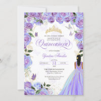 Quinceanera Lavender Purple Elegant Butterfly
