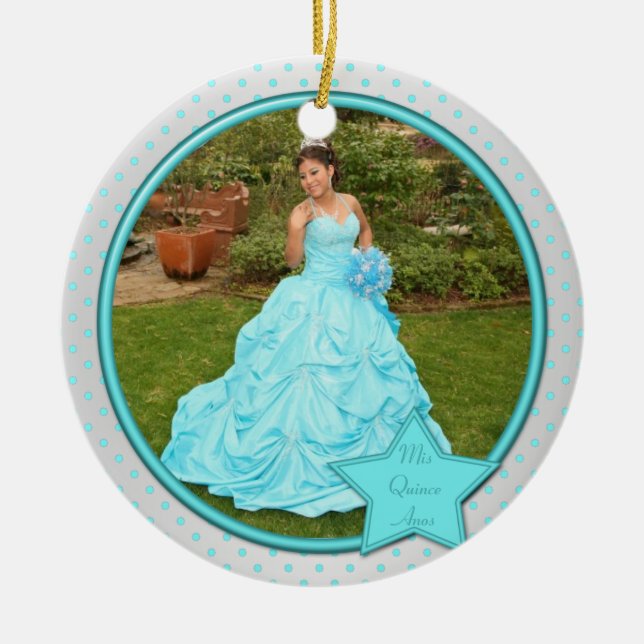Quinceanera Photo Ornament (Front)