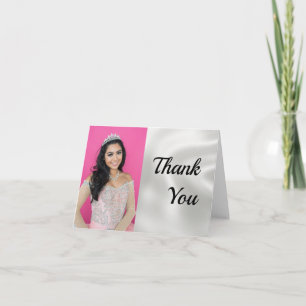 Quinceañera Photo Thank You Card