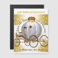 Quinceanera Princess Carriage Save the Date
