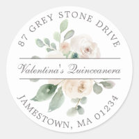 Quinceanera Return Address Label