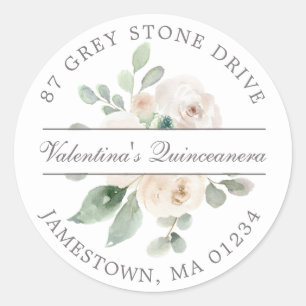 Quinceanera Return Address Label