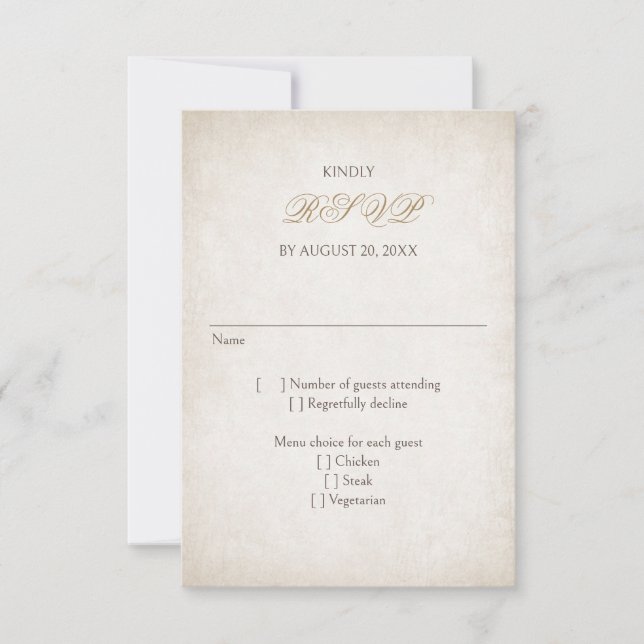 Quinceanera RSVP Card (Front)
