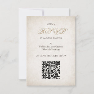 Quinceanera RSVP Card