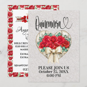 Quinceanera - See Back Invitation