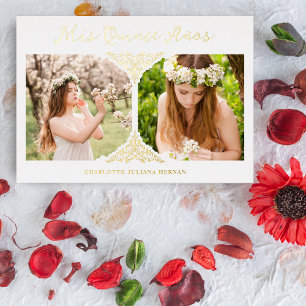 Quinceañera Spanish Fancy Flourish Effect 2 Photos