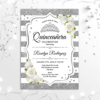 Quinceanera - White Silver