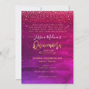 Quinceañera, Written in the Stars, Red Ombre Cards