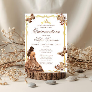 Quincenera Invitation in Spanish Boho