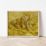 Quinces, Lemons, Pears, Grapes | Vincent van Gogh Poster<br><div class="desc">Quinces, Lemons, Pears and Grapes (1887-1888) by Vincent van Gogh is a vibrant still life that showcases an arrangement of fruit, including quinces, lemons, pears, and grapes, set against a rich golden yellow background. The artwork reflects Van Gogh's mastery of colour and texture, with bold brushstrokes and a dynamic composition...</div>