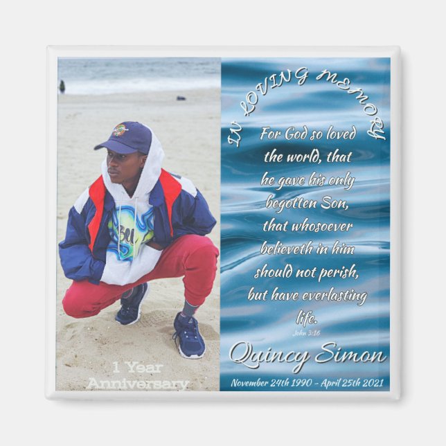 Quincy Memorial Magnet (Front)