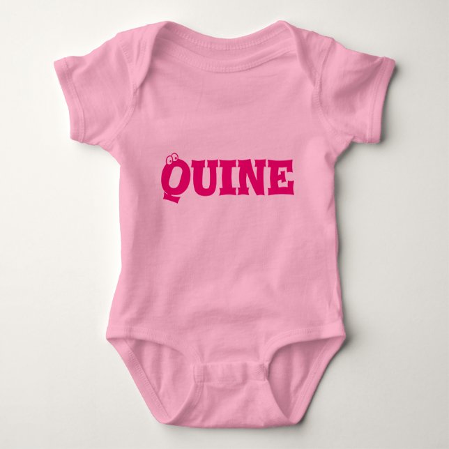 Quine (Girl) Babygrow - Doric Baby Bodysuit (Front)