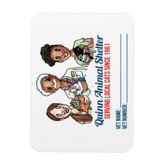 Quinn Animal Shelter vet info magnet