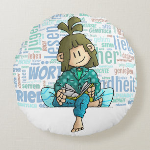Quinn - Buch lesen Round Cushion